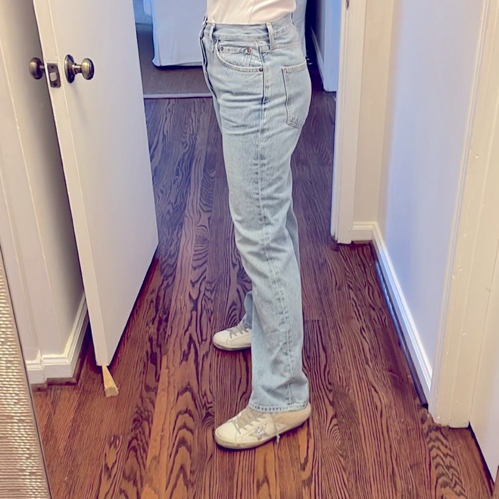 AGOLDE Lana Jeans in Riptide - Picture 4 of 5